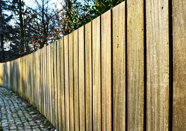 this is a picture of Broomfield douglas fir fence