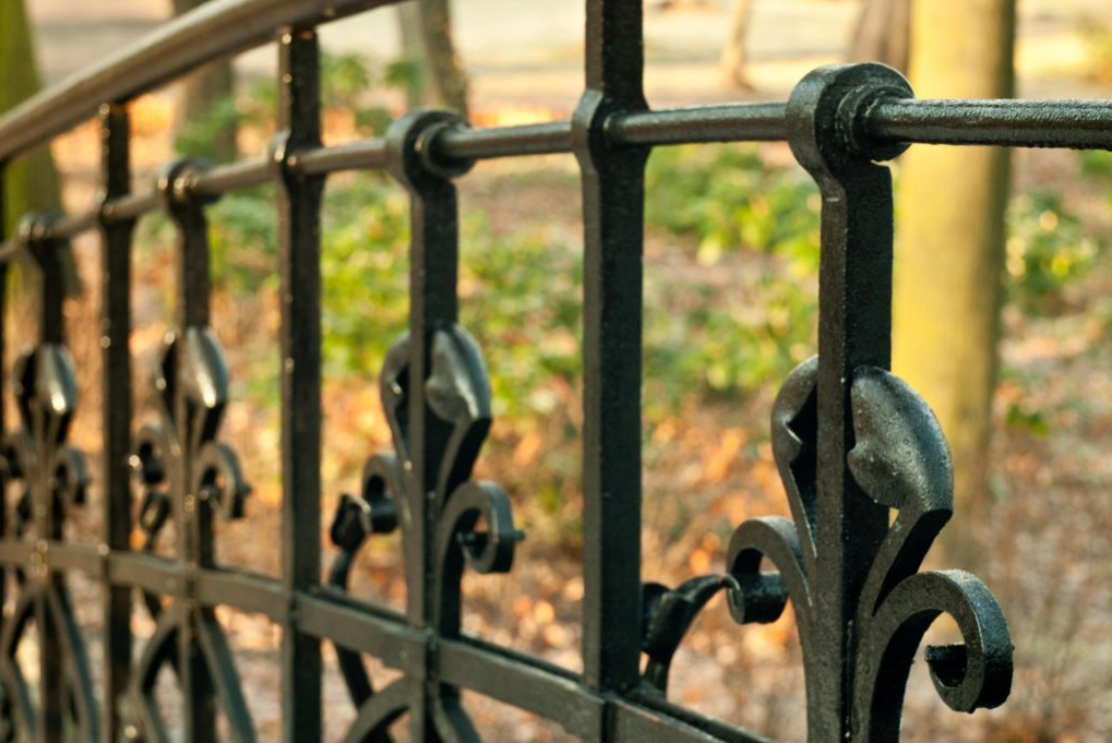 this is a picture of wrought iron fence in Broomfield, CO